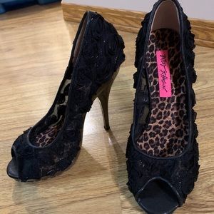 Betsey Johnson Lace Pumps